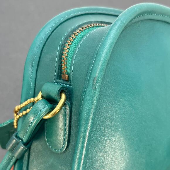 Vintage Coach Abbie Zip 9017 USA 1998 Jade - Picture 7 of 9